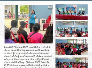 เข้าร่วมประชุมใหญ่สามัญประจำปีสหกรณ์การเกษตรในเขตปฏิรูปที่ดินหงษ์เจริญ จำกัด ปีบัญชีสิ้นสุด 31 มีนาคม 2568 ... พารามิเตอร์รูปภาพ 14