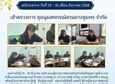 เข้าตรวจการชุมนุมสหกรณ์สวนยางชุมพร จำกัด ณ ... พารามิเตอร์รูปภาพ 6