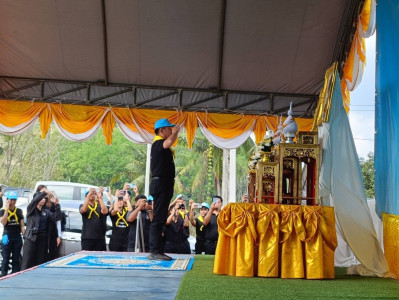 กิจกรรมจิตอาสาพัฒนาเนื่องในวันที่ระลึกพระบาทสมเด็จพระพุทธเลิศหล้านภาลัย ณ ฝายชะลอน้ำ(บ้านวังพรหม) หมู่ที่ 7 ตำบลหาดยาย อำเภอหลังสวน จังหวัดชุมพร ... พารามิเตอร์รูปภาพ 1