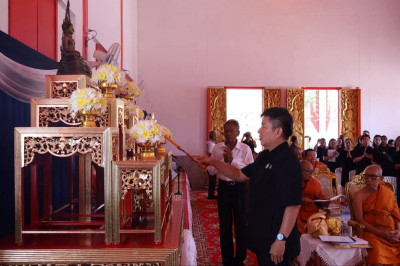 พิธีสวดพระพุทธมนต์และเจริญจิตตภาวนาอุทิศถวายพระราชกุศลแด่สมเด็จพระนางเจ้าสิริกิติ์ พระบรมราชินีนาถ พระบรมราชชนนีพันปีหลวง ณ วัดควนตะโก ตำบลตะโก อำเภอทุ่งตะโก จังหวัดชุมพร ... พารามิเตอร์รูปภาพ 1