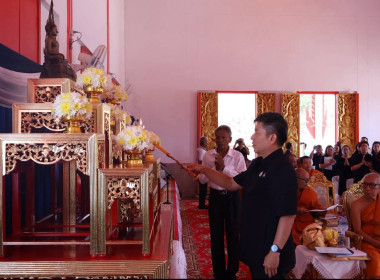 พิธีสวดพระพุทธมนต์และเจริญจิตตภาวนาอุทิศถวายพระราชกุศลแด่สมเด็จพระนางเจ้าสิริกิติ์ พระบรมราชินีนาถ พระบรมราชชนนีพันปีหลวง ณ วัดควนตะโก ตำบลตะโก อำเภอทุ่งตะโก จังหวัดชุมพร ... พารามิเตอร์รูปภาพ 1